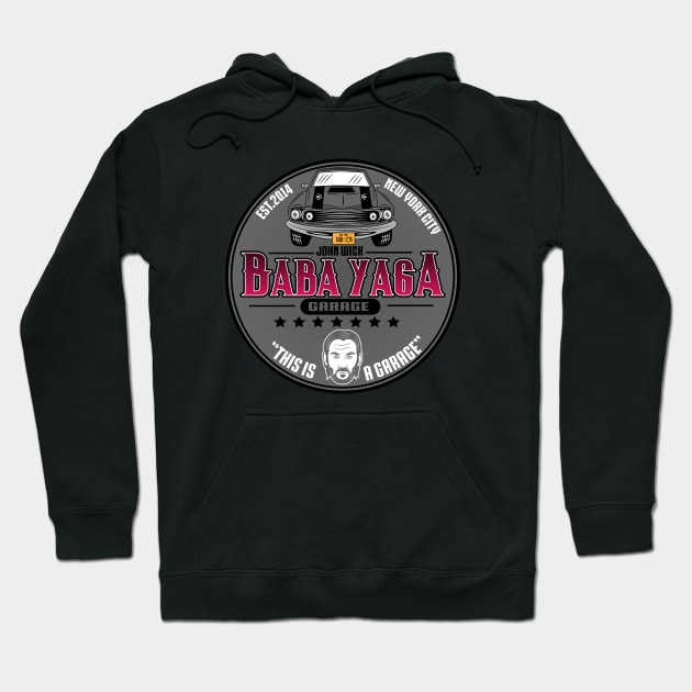 BabaYaga garage Hoodie by carloj1956